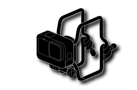 Flexible Grip Mount (Featuring Gear Ties)